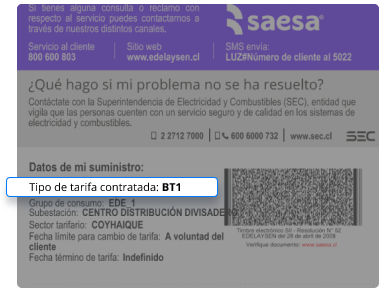 Ejemplo de boleta